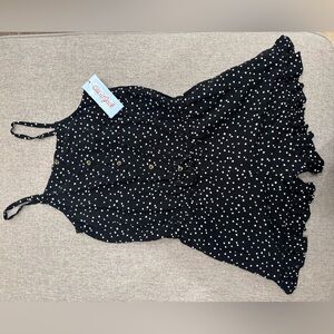Cat & Jack Black and White Polka Dot Bodysuit